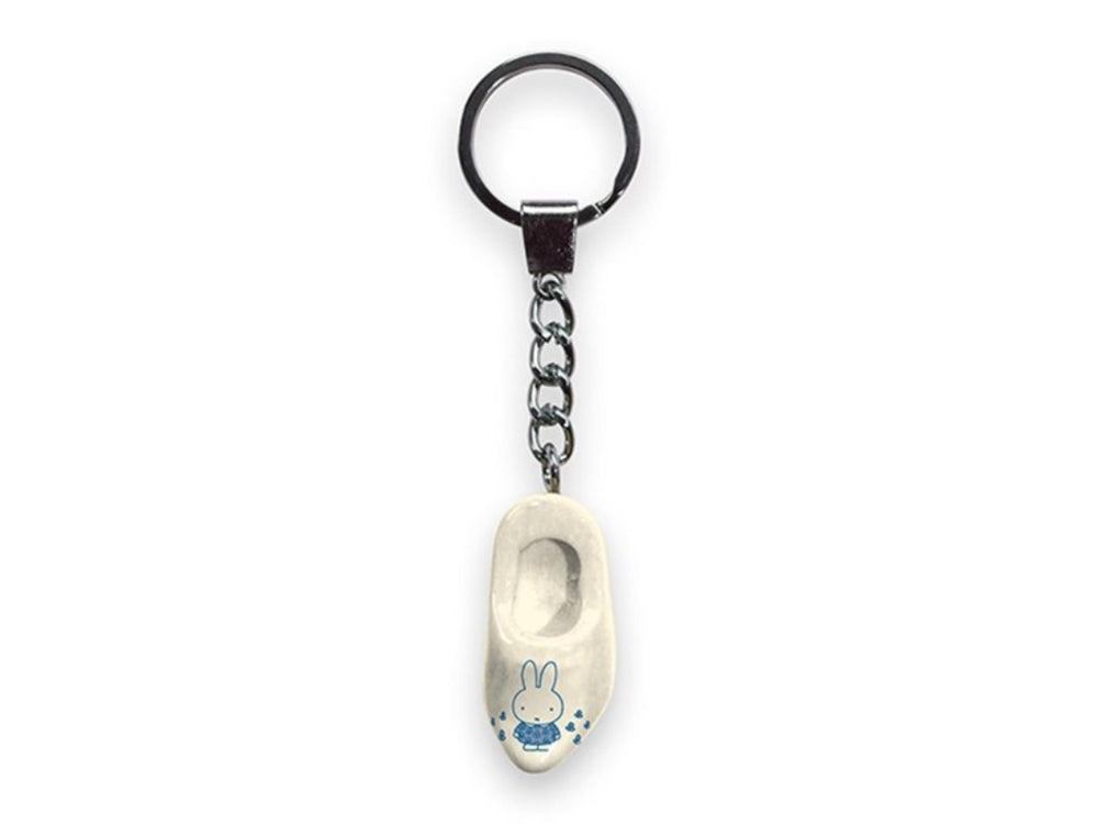 Nijntje sleutelhanger 1 klomp 4 cm wit blauw