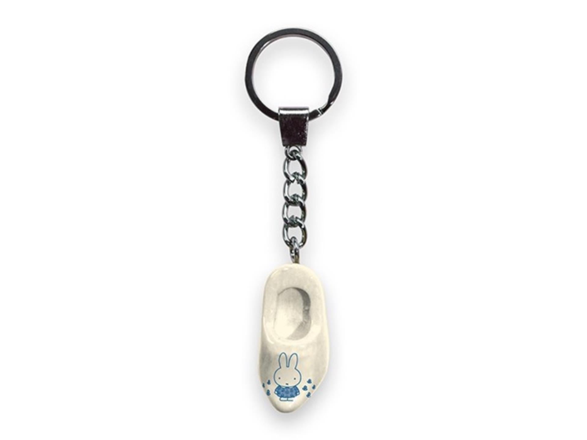 Nijntje sleutelhanger klomp 4cm wit blau