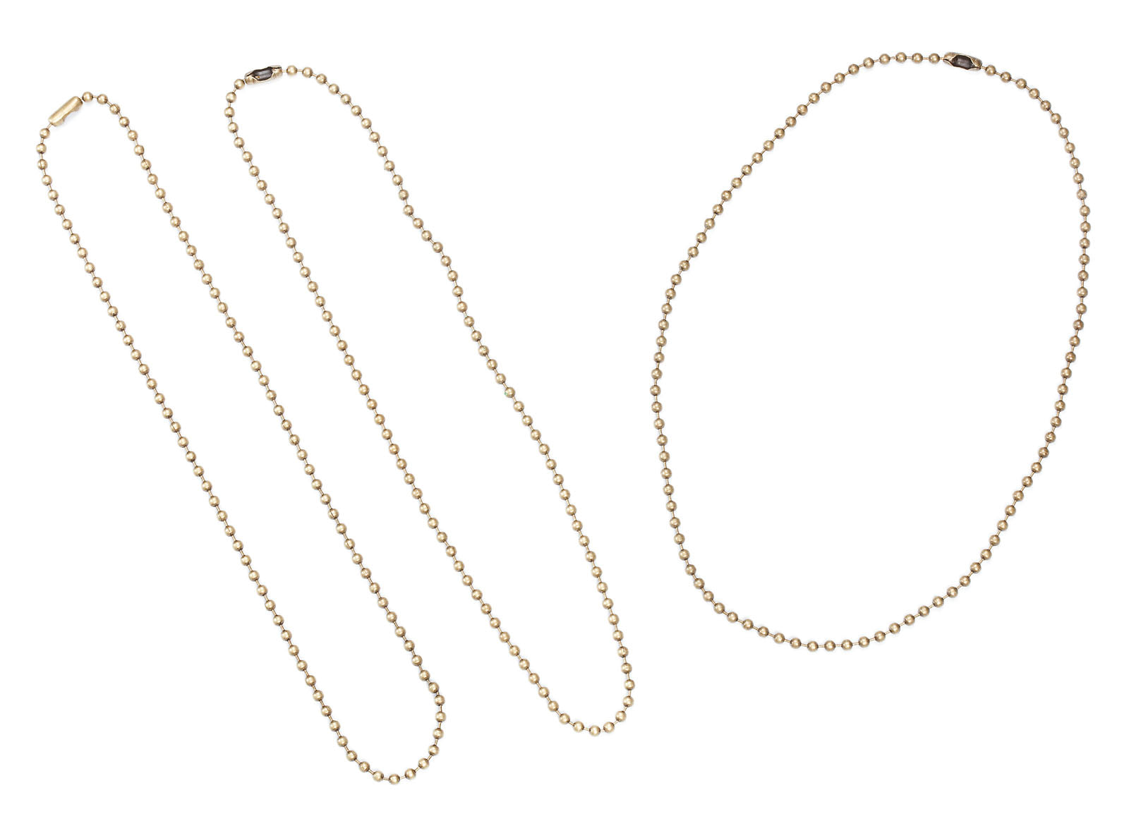 Darice • signed sealed remembered ball chain 457x3mm x3 ant. brass