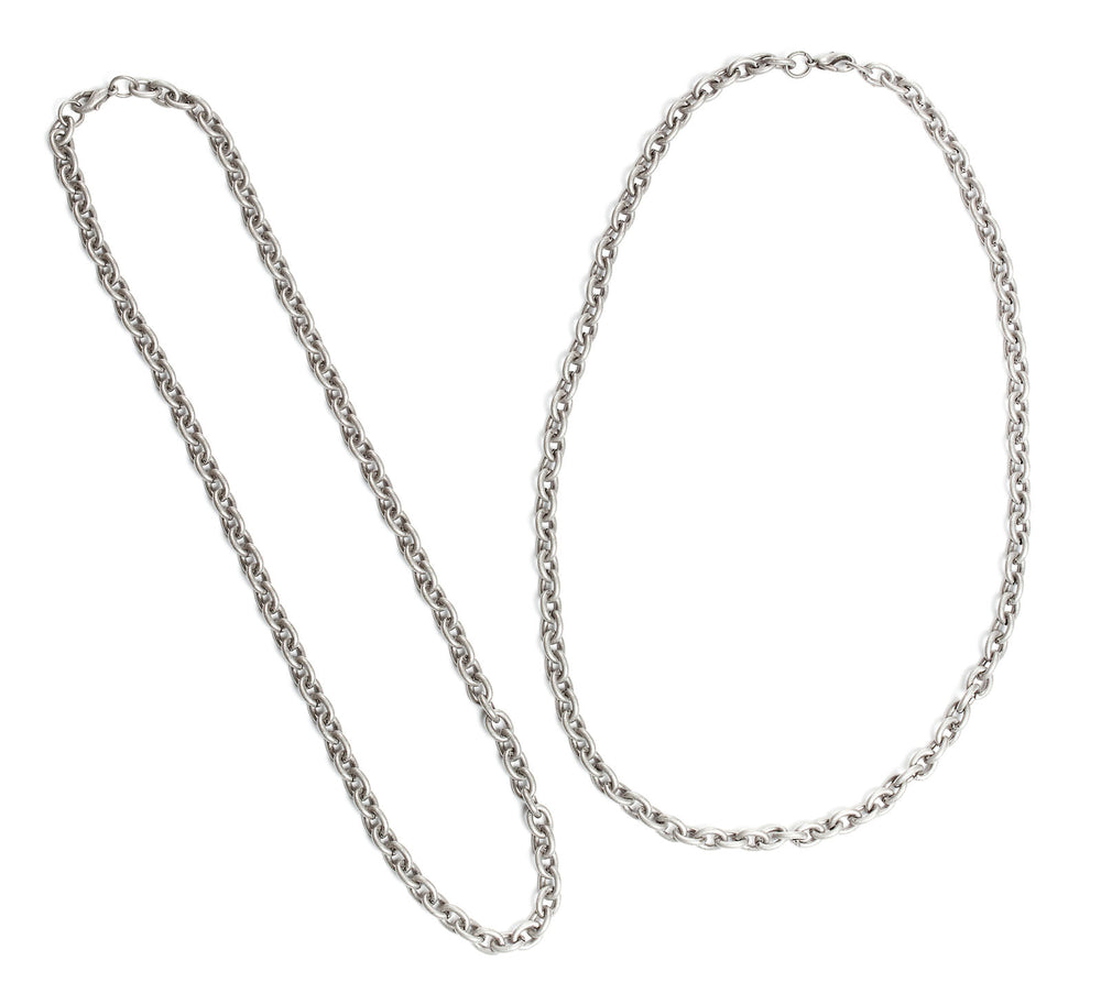 Darice • signed sealed remembered cable chain 457mm ant. silver