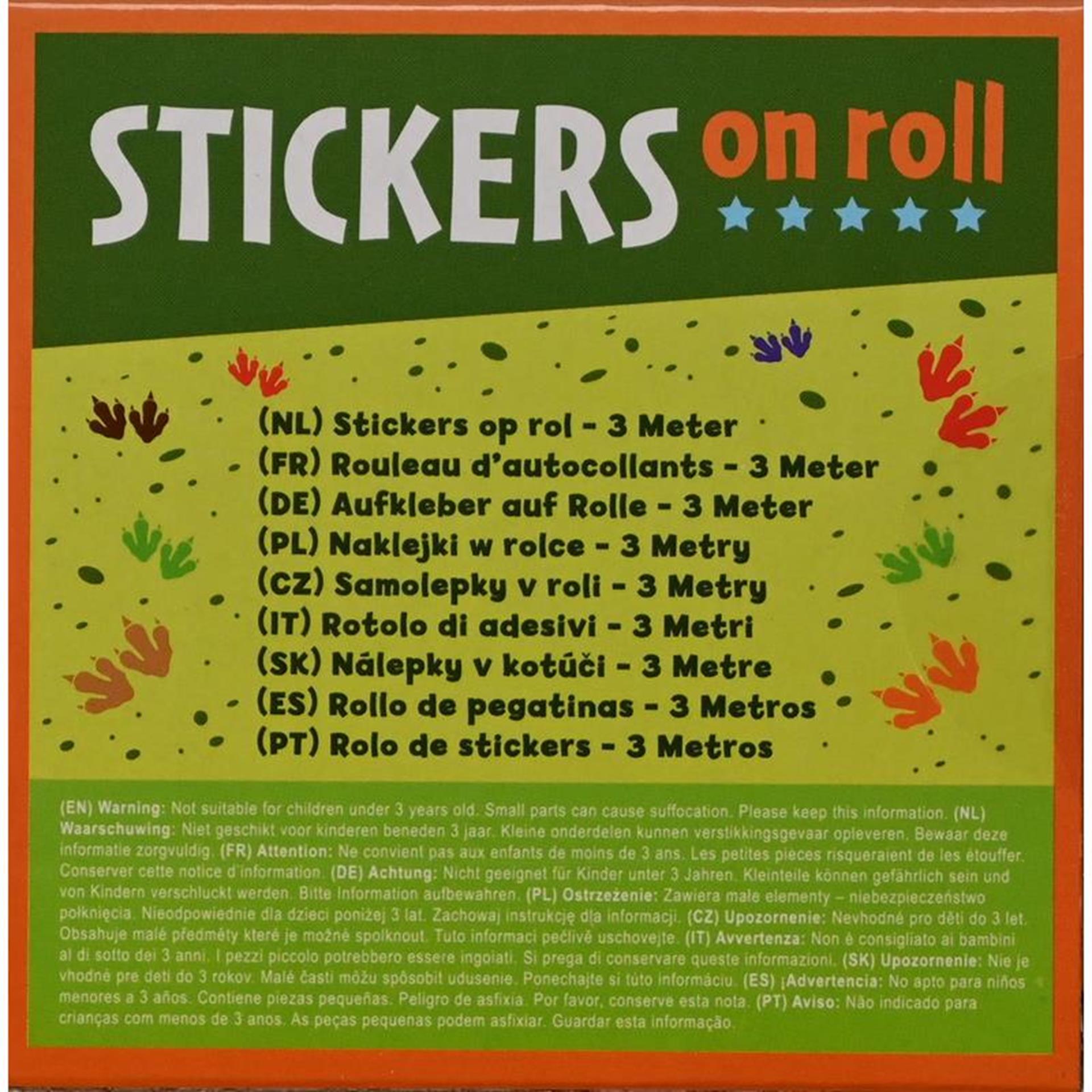 Stickers op rol 3 meter