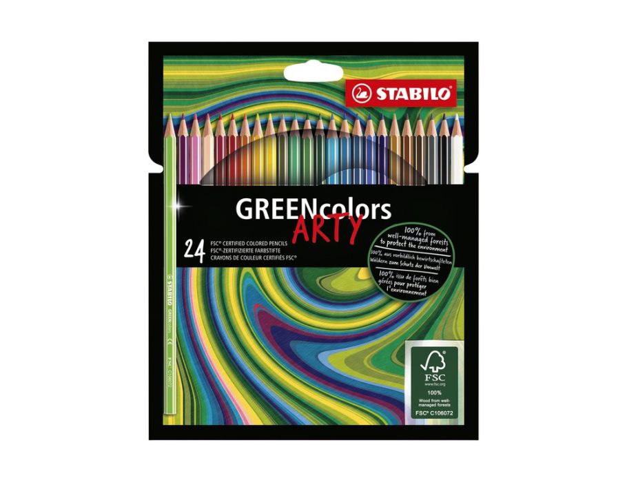 STABILO GREENcolors Kleurpotloden ARTY, 24st.
