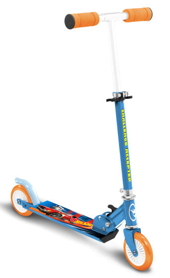 Hot Wheels 2-wiel Kinderstep Opvouwbaar Voetrem Blauw