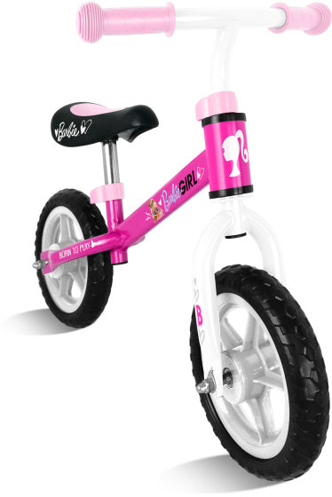Barbie Loopfiets met 2 wielen 10 Inch Meisjes Roze