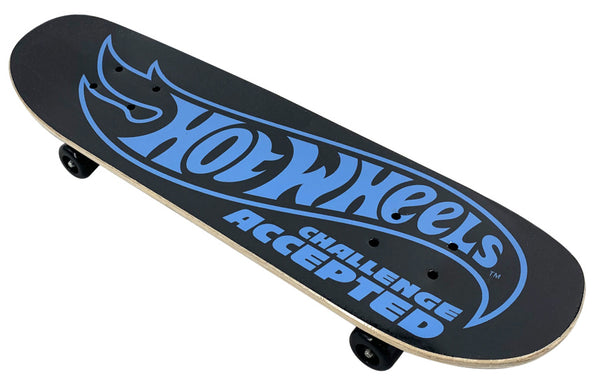 Hot Wheels Dubbele Kick Skateboard Junior Zwart Blauw Rood