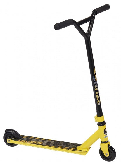 Stuntstep Voetrem Junior Zwart Geel