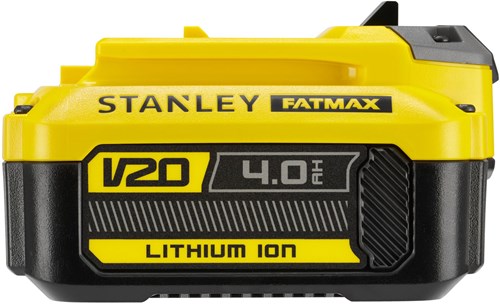 Stanley fatmax v20 18v 4.0ah lithium-ion accu oplaadbare batterij (geel zwart)
