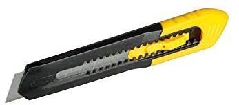 Stanley mes sm-18 cutter bostitch kunststof afneembare dop 18mm