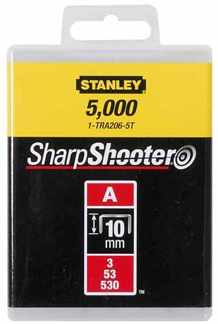 Stanley handgereedschap nieten 10mm type a - 1000 stuks - 1-tra206t