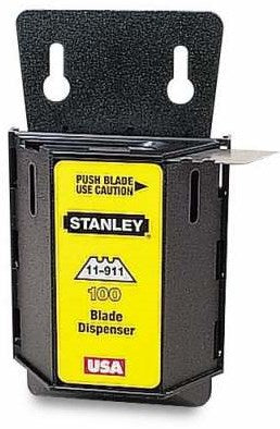 Stanley handgereedschap reserve mesjes 1991 zonder gaten - 10 stuks dispenser - 1-11-911