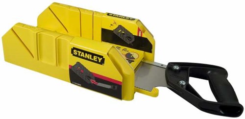 Stanley verstekbak kunststof met kapzaag l350mm b143mm h95mm - 1-19-800