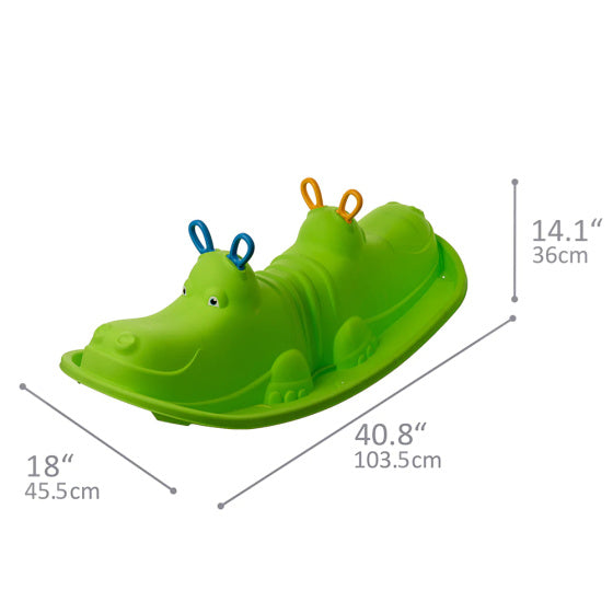 Hippo Schommelwip voor 1 tot 3 Kinderen 103 cm Groen