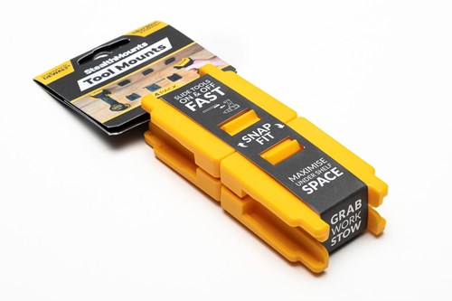 Stealthmounts tm-dw18-ylw-4 machinehouder voor dewalt xr | geel | 4-pack - tm-dw18-ylw-4