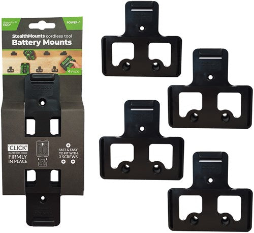 Stealthmounts voor ego 56v | zwart | 4 stuks - bm-eg56-blk-4
