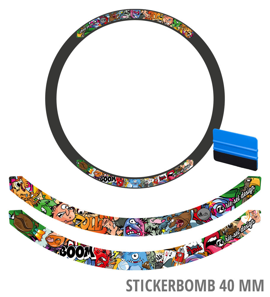 Rie:sel design rim decal set 40mm | höhenlinien