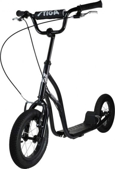 Luchtscooter 12 inch autoped step zwart