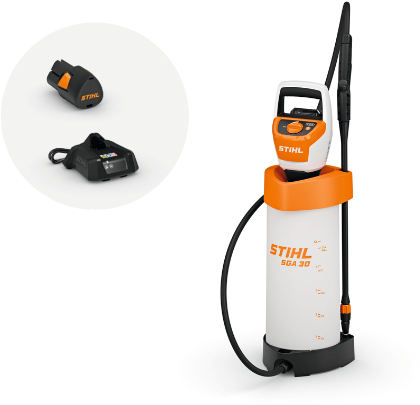 Stihl sga 30 | accudrukspuit 10,8v 5 l (1x as 2 2.6ah accu + al 1 lader) - sa090117010