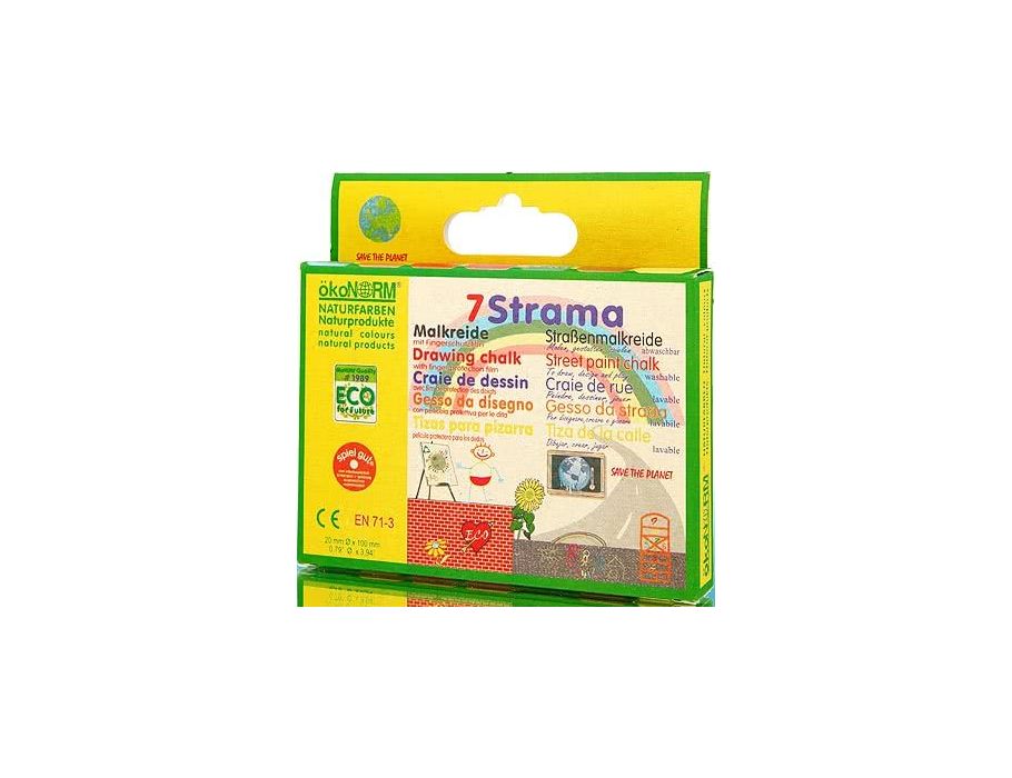 Ökonorm stoepkrijt 7 kleuren
