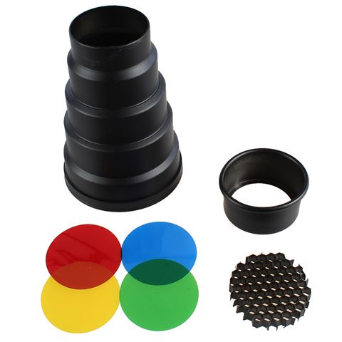 StudioKing Conical Snoot SK-CS95 pour flashs de studio de 9,5 cm