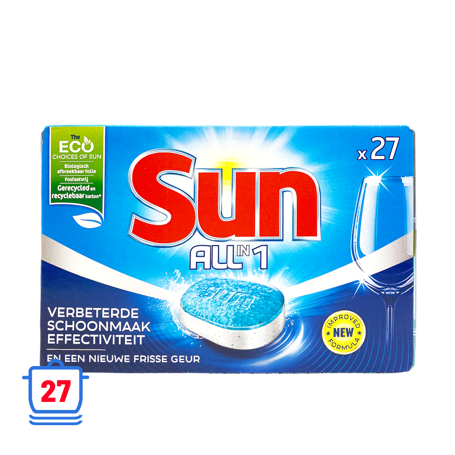 Imp sun vaatwastabletten all in 1 27 stuks