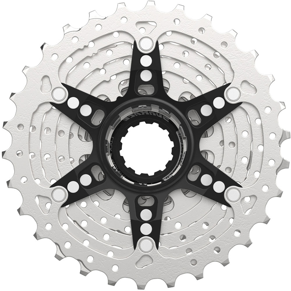 Sunrace cassette csrz800 12v 11-36t zilver rood
