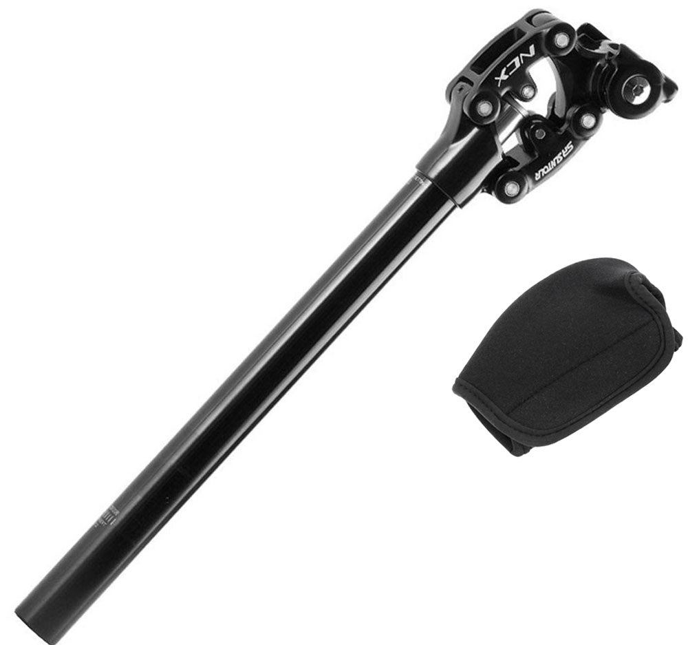 Suntour sp12 sp25 ncx 350mm suspension seatpost + safety cover | 30,9 x 350mm hard (90-120kg)
