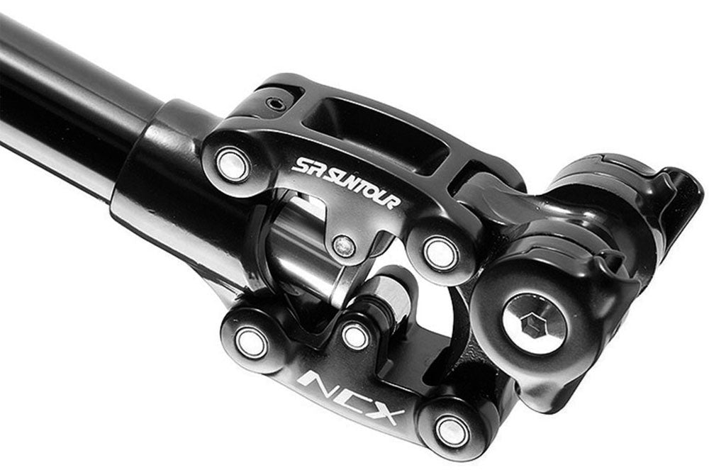Suntour sp12 sp25 ncx 350mm suspension seatpost + safety cover | 27,2 x 350mm hard (90-120kg)
