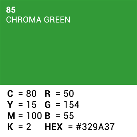 Superior achtergrondpapier 85 chroma key groen 3,56 x 15m