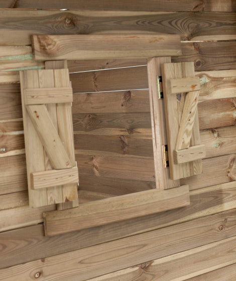 Louise Houten Speelhuisje 120 x 120 x 160 cm Naturel