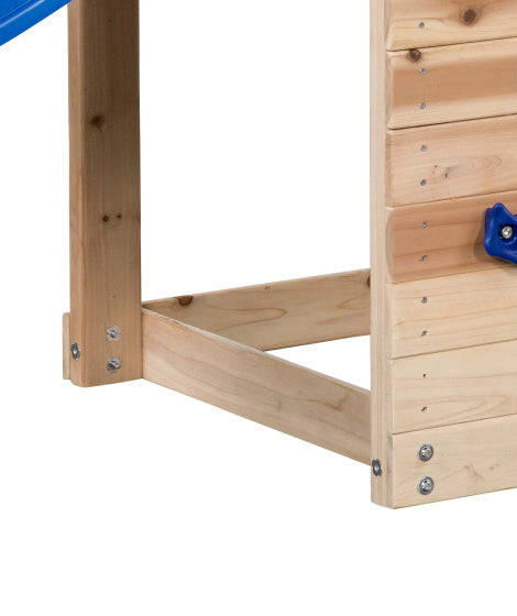 Mari Speeltoestel met Glijbaan Hout Naturel Blauw