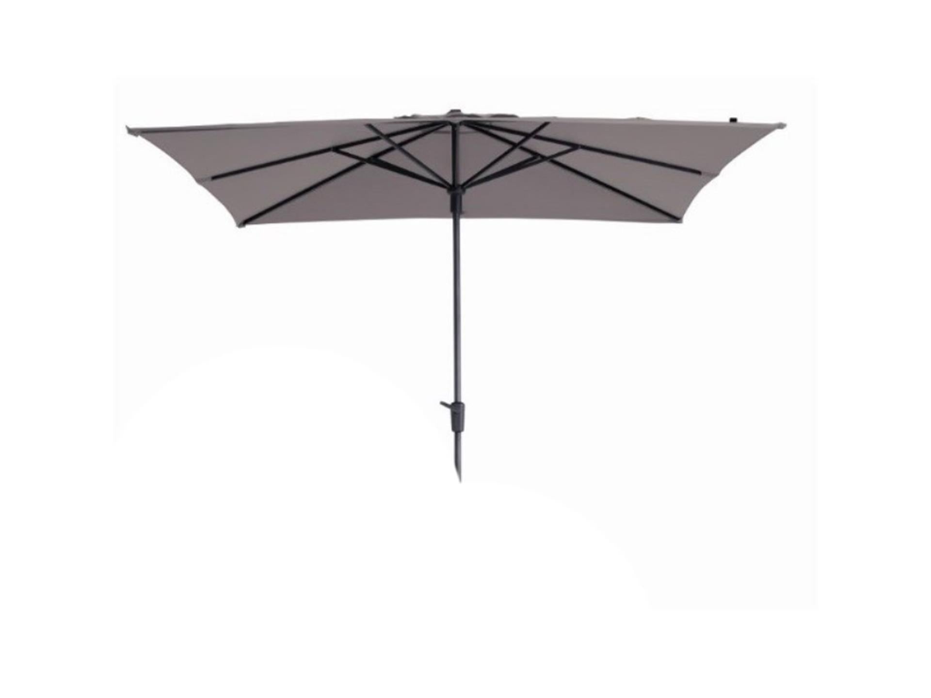 Madison parasol syros vierkant opdraai 280x280cm taupe