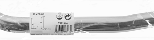 Cornat buis spoelkast 2xbocht 26 28x600 ch - t362206