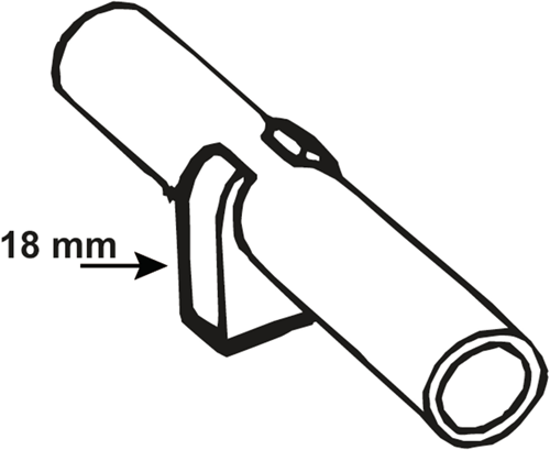 Cornat enkele clip koperbuis 18mm (6st) - t560304