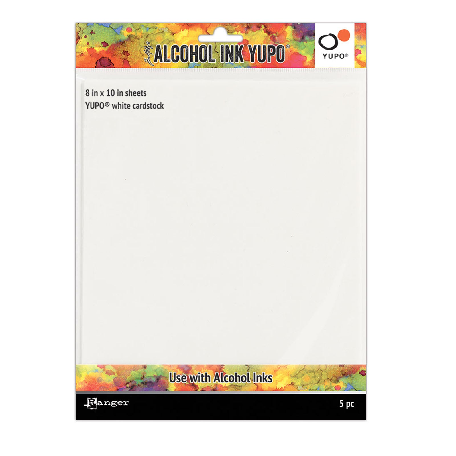 Ranger ink ranger • tim holtz yupo papier alcohol inkt wit 20x25cm