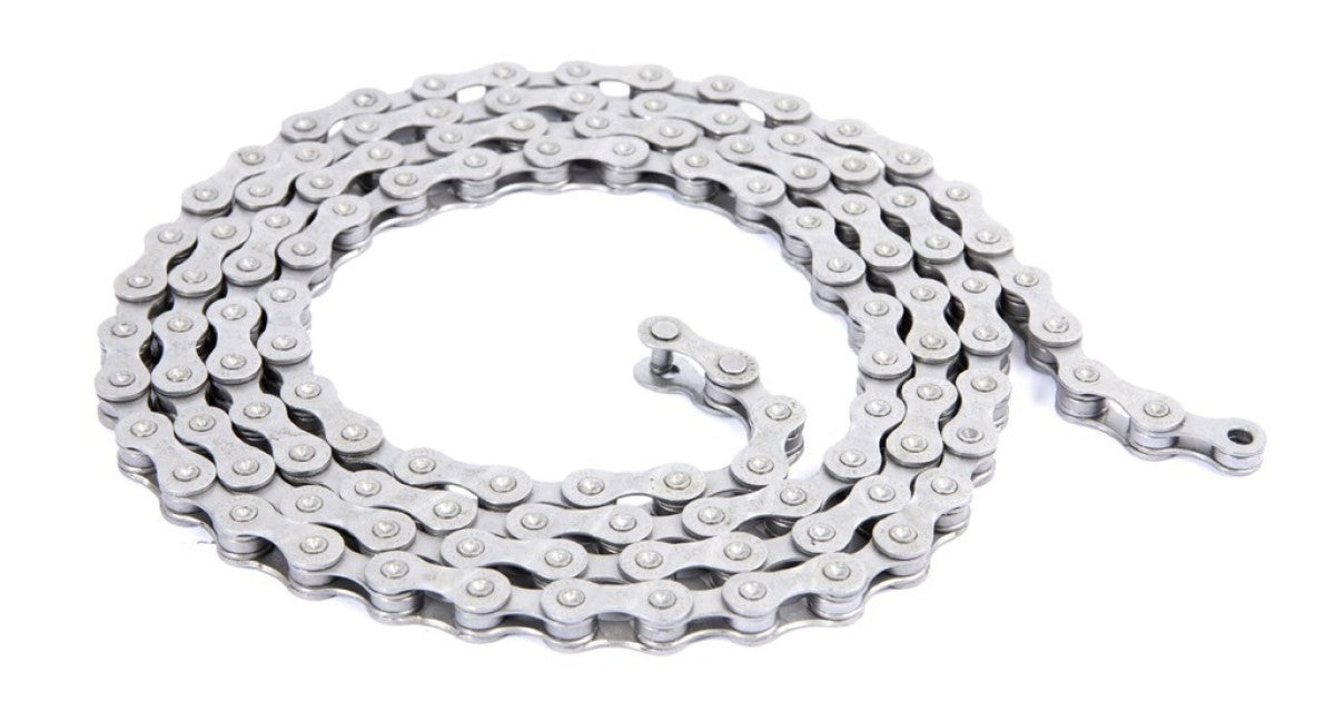 Chaîne Taya 410H monovitesse argent, revêtement PTFE, 1 2x1 8 112L (paquet suspendu)