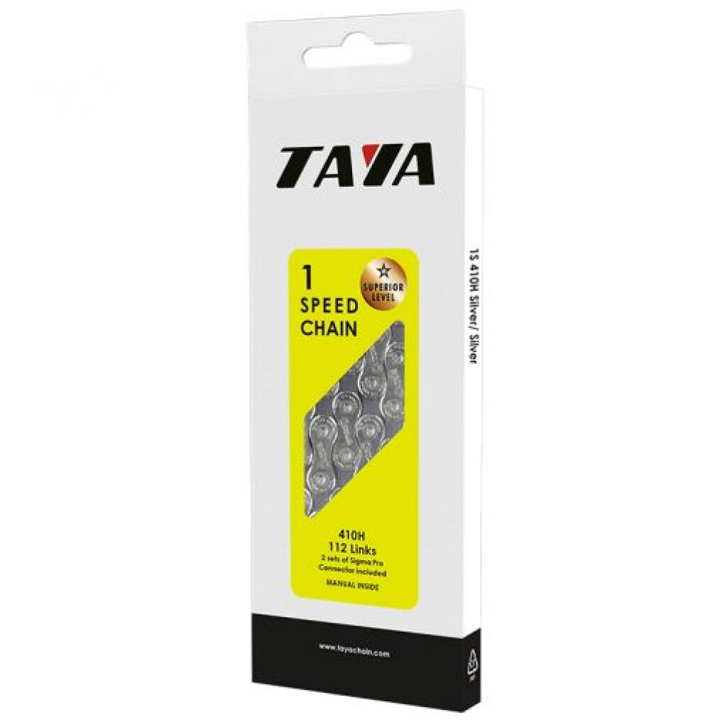 Taya ketting 410h 1 2x1 8, zilver