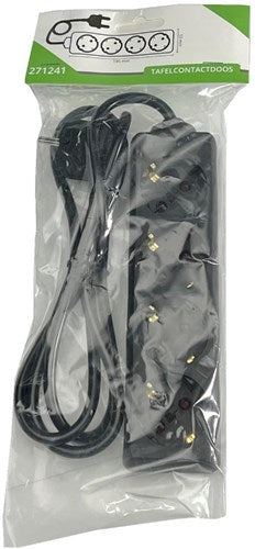 Enzo tcd ra 4v 5m snoer zwart - 6872406