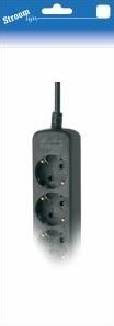 Enzo tcd ra 6-voudig 1,5m snoer zwart - 6672630