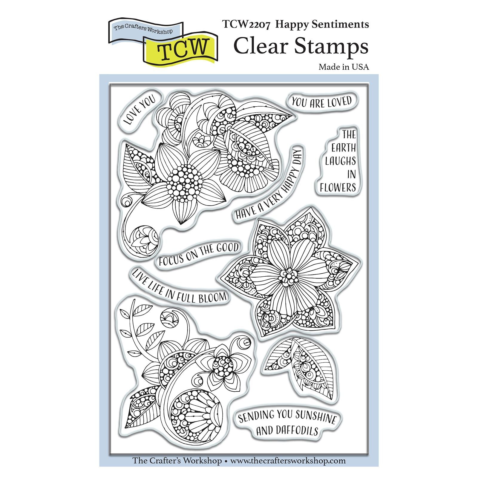 The crafter's workshop • stamp set blije gevoelens 4x6