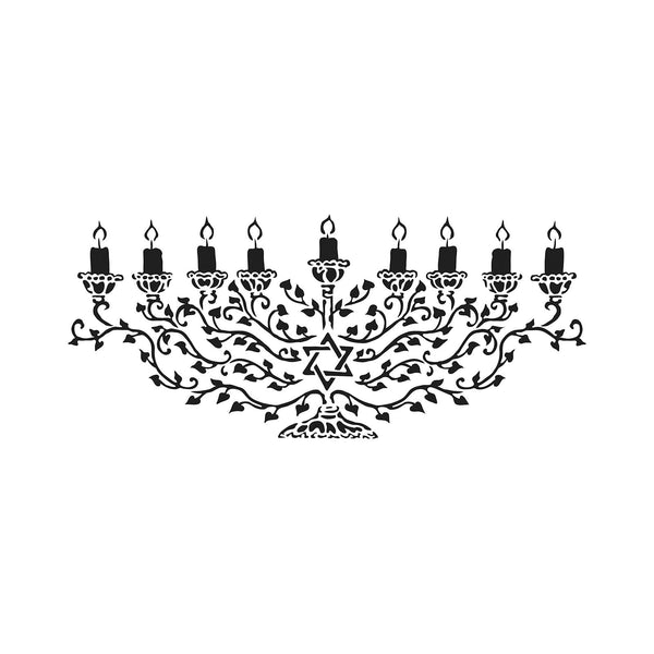 The crafter's workshop • rustieke boord stencil 41,91x15,2cm menora