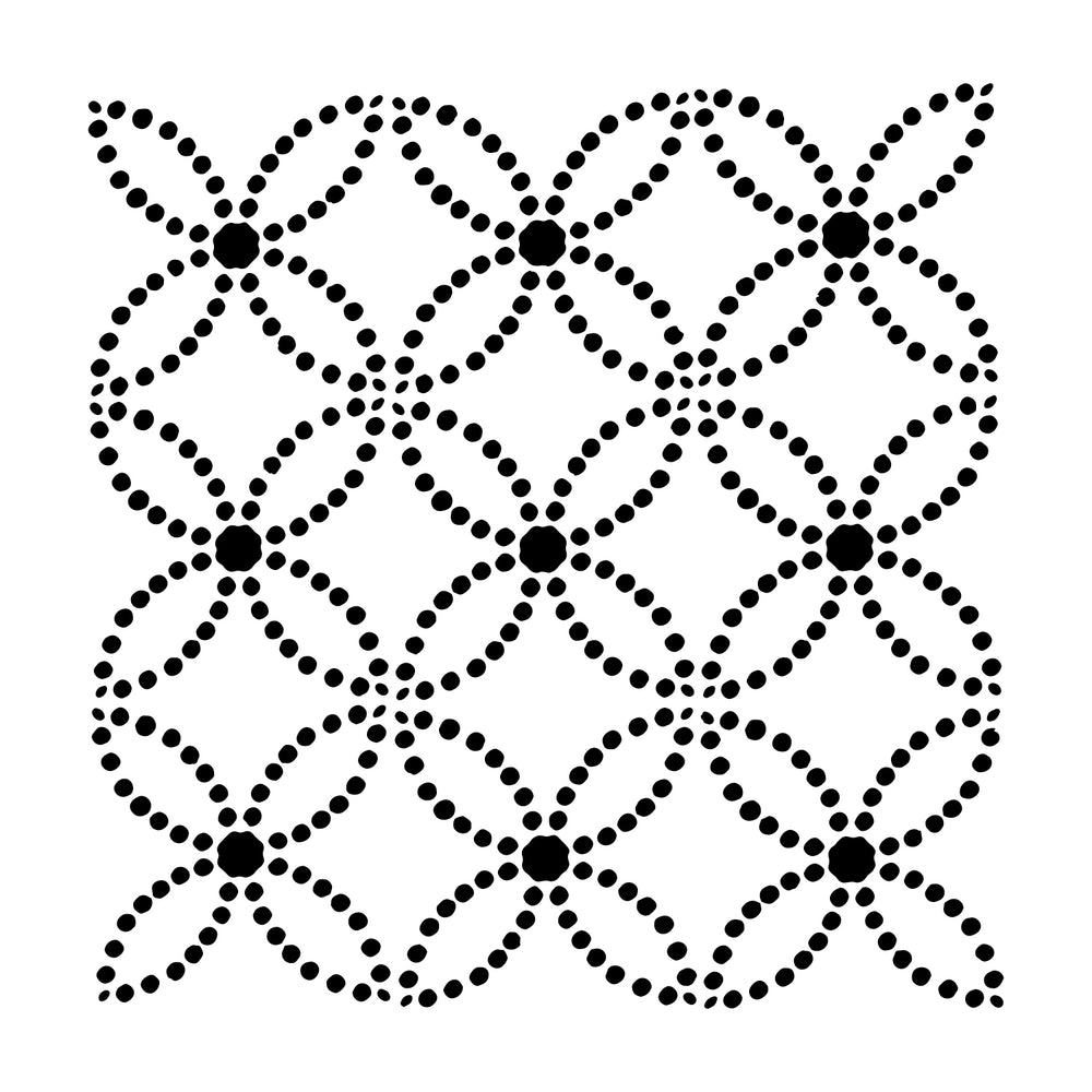 The crafter's workshop • template 30x30cm dotted rings
