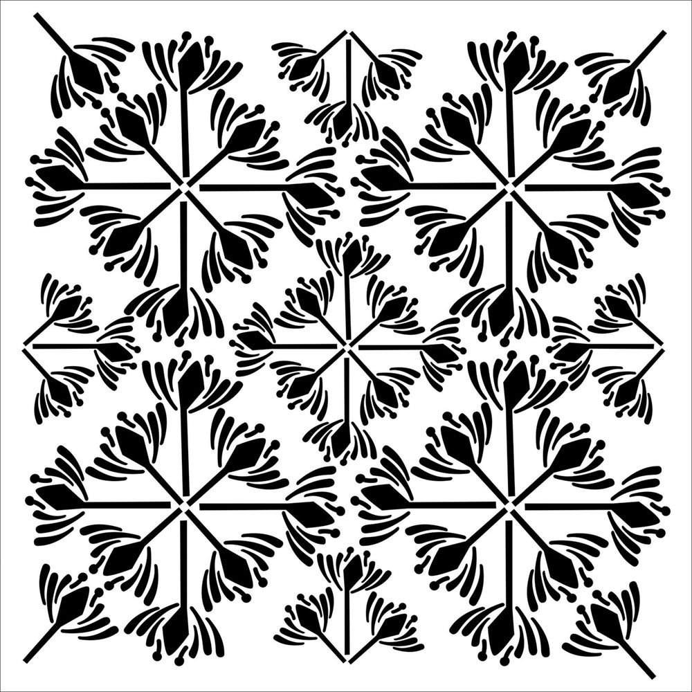 The crafter's workshop • sjabloon 30,5x30,5cm tuin tegel