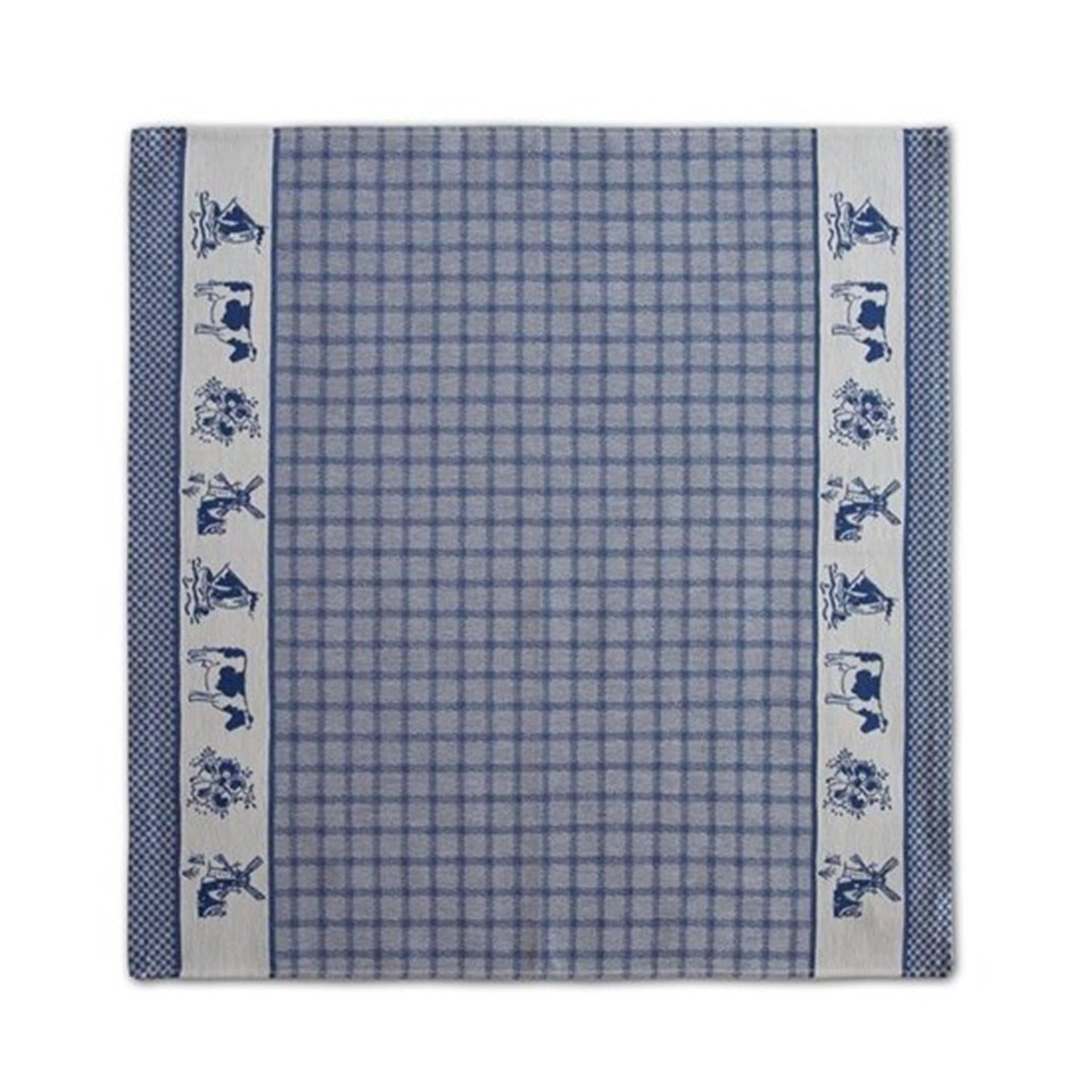 Ddddd theedoek dutchie blauw 60x65cm 6st