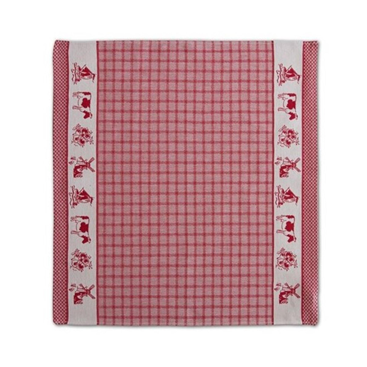 Ddddd theedoek dutchie rood 60x65cm 6 stuks