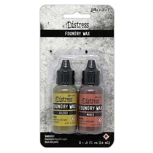 Ranger ink ranger • distress foundry wax kit 1 gilded mined