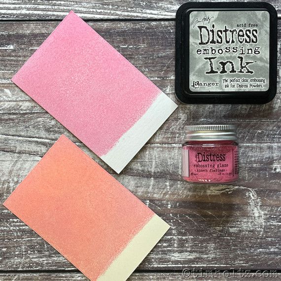 Ranger ink ranger • tim holtz distress embossing glaze kitsch flamingo
