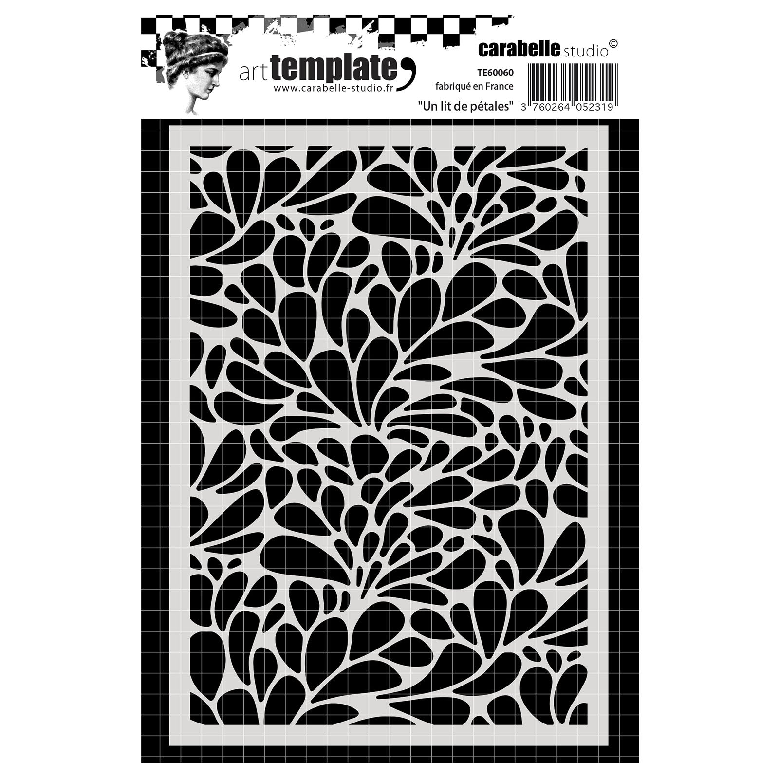 Carabelle studio • template 10,5x14,8cm un lit de pétales