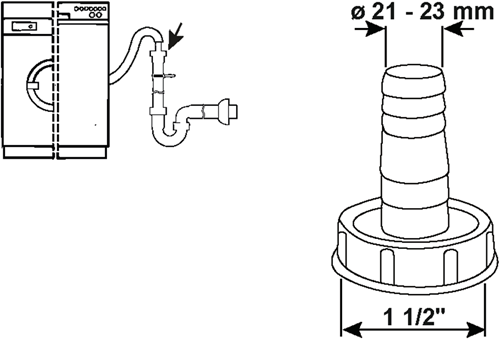 Cornat aansluiting afloop spoelbak 6 4 - tec356400r