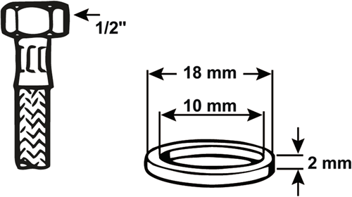 Cornat dichting rubber slang 1 2 10x18 4st - tec380124