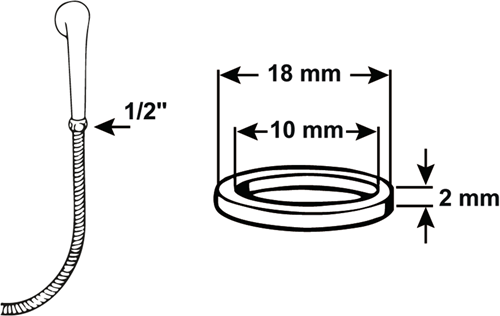 Cornat dichting-set doucheslang 1 2 (4st) - tec380225